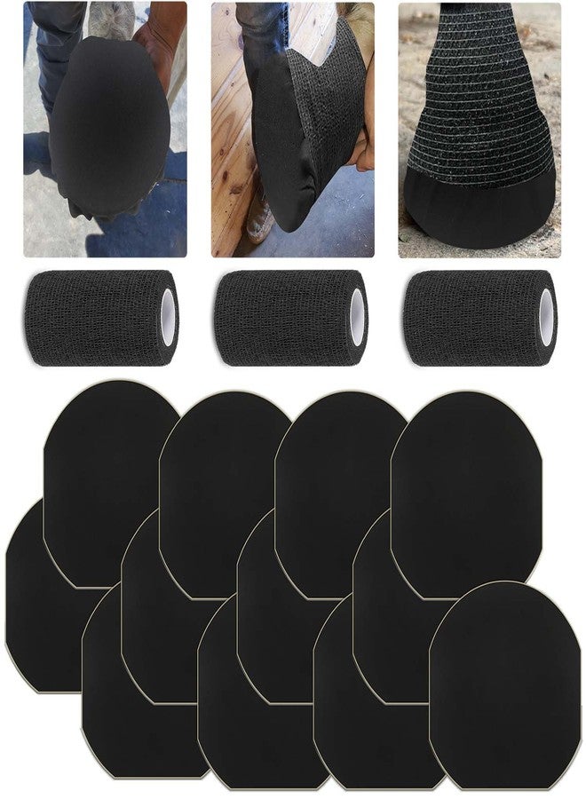 Hezaosth 15 Pack Horse Hoof Tape with 3 Rolls of Vet Wrap, Breathable Magic Cushion Hoof Packing, Cotton Strong Sticky Horse Hoof Wraps Additional Protection for Hoof Hoove Wound Management - Image 1